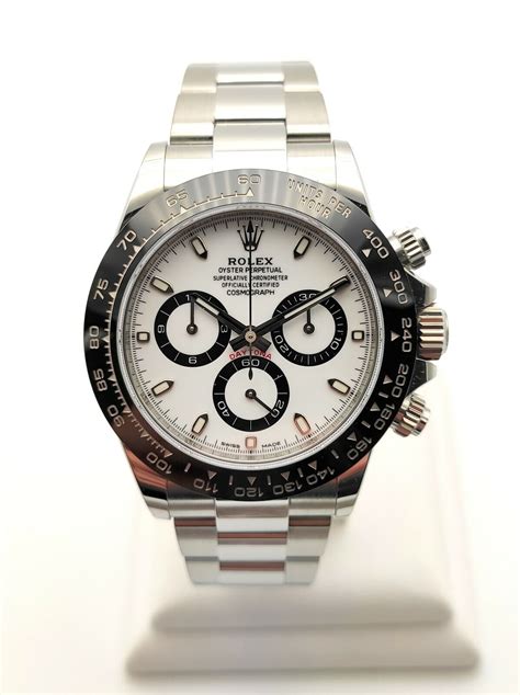 rolex daytona stainless steel panda